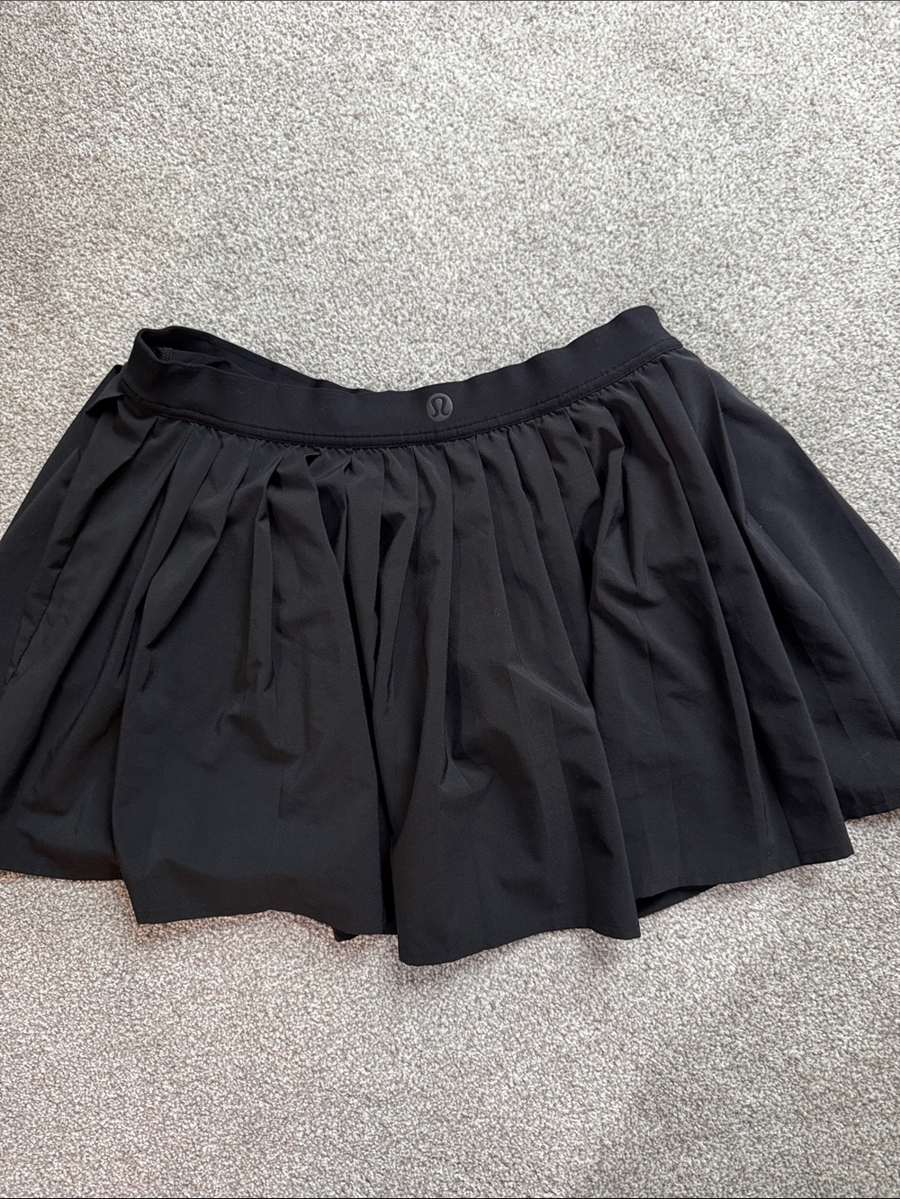 lululemon Black Pleated Tennis Skirt